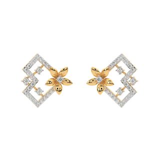 Lucas Round Diamond Stud Earrings